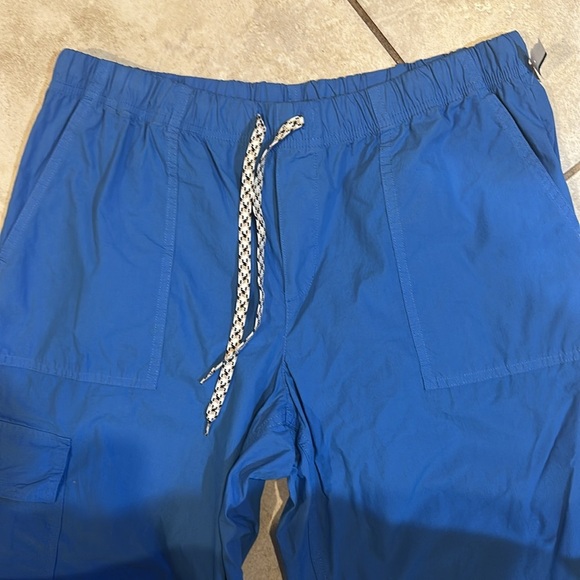 NEW! Aerie Royal Blue Skater Baggy Wide Leg Cargo Pants L 90s - Picture 5 of 8